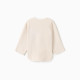 Свитшот детский флисовый MINAKU: Fleece Soft, бежевый, рост 134-140 см