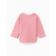 Свитшот для девочки флисовый MINAKU: Fleece Soft, розовый, рост 116-122 см
