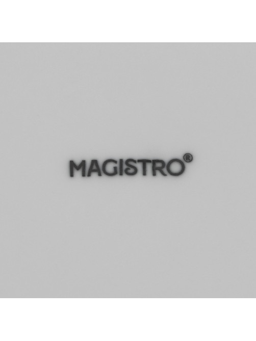 Тарелки Magistro Mien, d=26.3 см, набор 6 шт., фарфор, белые