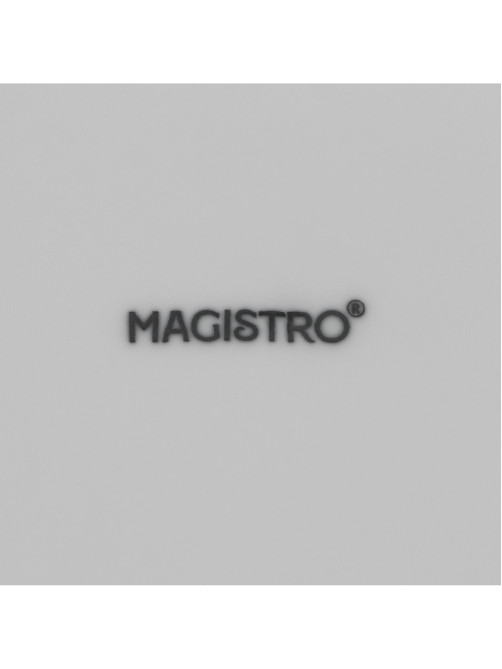 Тарелки Magistro Basic bistro, d=27 см, набор 6 шт., фарфор, белые