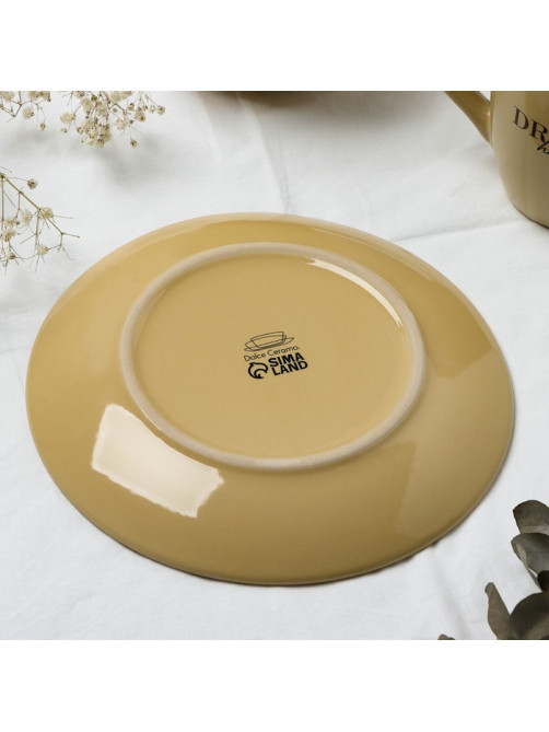 Тарелка керамическая «Стиль», 21 см, Dolce Ceramo