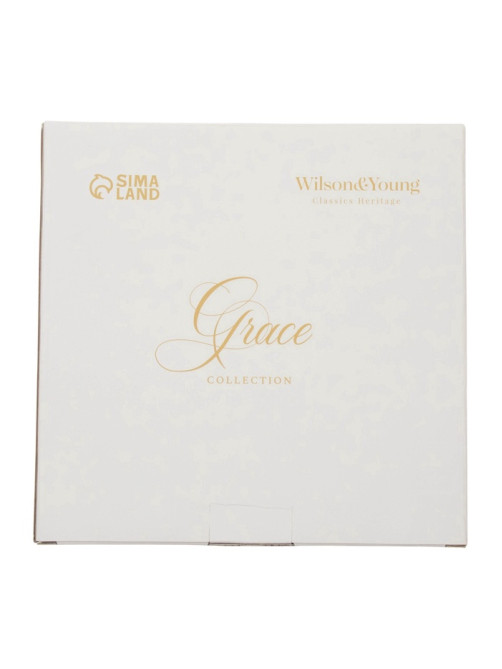 Тарелки WY Grace, d=25.5 см, набор 2 шт., фарфор, белые