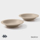 Тарелки Magistro Jarwah Lausanne, 550 мл, 21.3×4 см, глубокие, набор 2 шт., фарфор, бежевые