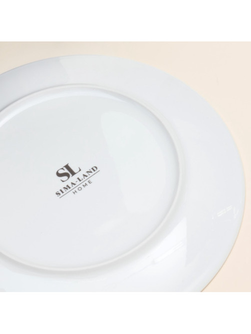 Тарелка SL Home «Фете дэ ла мойсон», d=20 см, фарфор, белая