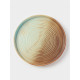 Тарелка обеденная Magistro Sand Ripples, d=26.5 см, фарфор, голубая