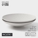Тарелки Magistro Jarwah Lausanne, 600 мл, 21.5×5 см, глубокие, набор 2 шт., фарфор, серые