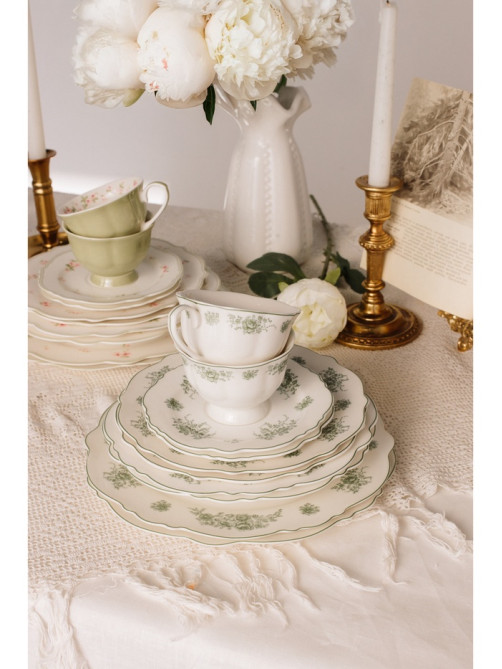 Тарелка WY Emerald Essence, d=26.5 см, фарфор, белая