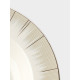 Тарелка глубокая WY Golden rays, 290 мл, d=22 см, фарфор, белая