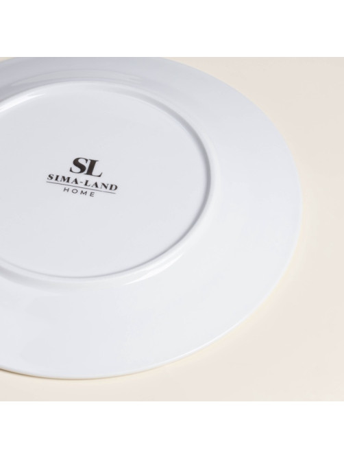 Тарелки SL Home «Винтаж фрэнч», d=22 см, набор 2 шт., фарфор, белые