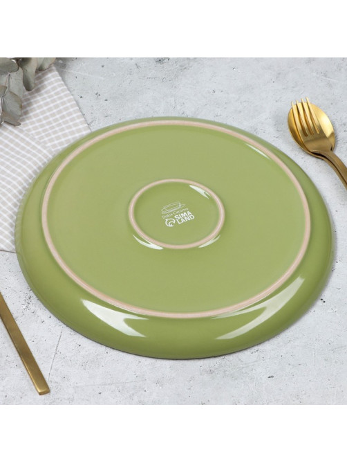 Тарелка керамическая «Олива», 26.5 см, Dolce Ceramo