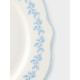 Тарелка WY Royal blue, d=26.5 см, фарфор, белая
