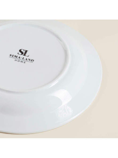 Тарелки SL Home «Винтаж фрэнч», d=22.5 см, набор 2 шт., фарфор, белые