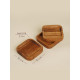 Набор тарелок - подставок SL Home, 10×10×2 см, 3 шт., дуб
