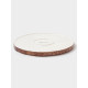 Тарелка Magistro Wood, d=25.3 см, фарфор, коричневая