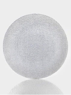 Тарелка подстановочная Magistro Cotton, d=33 см, стекло, серебристая