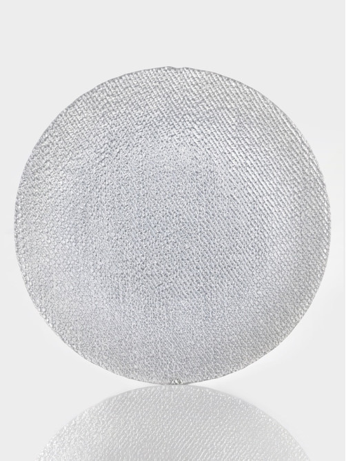 Тарелка подстановочная Magistro Cotton, d=33 см, стекло, серебристая