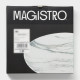 Тарелки Magistro Real Marble, d=21 см, набор 2 шт., фарфор, белые