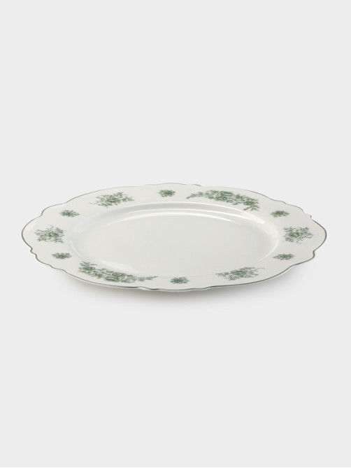 Тарелка WY Emerald Essence, d=26.5 см, фарфор, белая