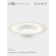Тарелка глубокая WY Golden rays, 290 мл, d=22 см, фарфор, белая