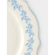 Тарелка WY Royal blue, d=20 см, фарфор, белая
