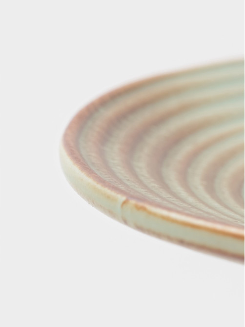 Тарелка для пасты Magistro Sand Ripples, d=22.5 см, 450 мл, фарфор, голубая