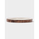 Тарелка Magistro Wood, d=20 см, фарфор, коричневая