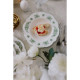 Тарелка WY Emerald Essence, d=20 см, фарфор, белая