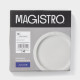 Тарелки Magistro Jarwah Lausanne, d=25 см, обеденные, набор 2 шт., фарфор, серые