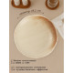 Тарелка глубокая Magistro Organic brown, 1 л, 25.2×25×5.3 см, фарфор, бежевая