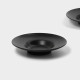Набор тарелок для пасты Magistro Carbon, d=21 см, 2 шт., фарфор, чёрный