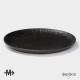 Тарелка Magistro Black style, d=23 см, фарфор, чёрная