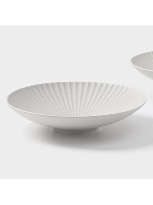 Тарелки Magistro Jarwah Lausanne, 600 мл, 21.5×5 см, глубокие, набор 2 шт., фарфор, серые