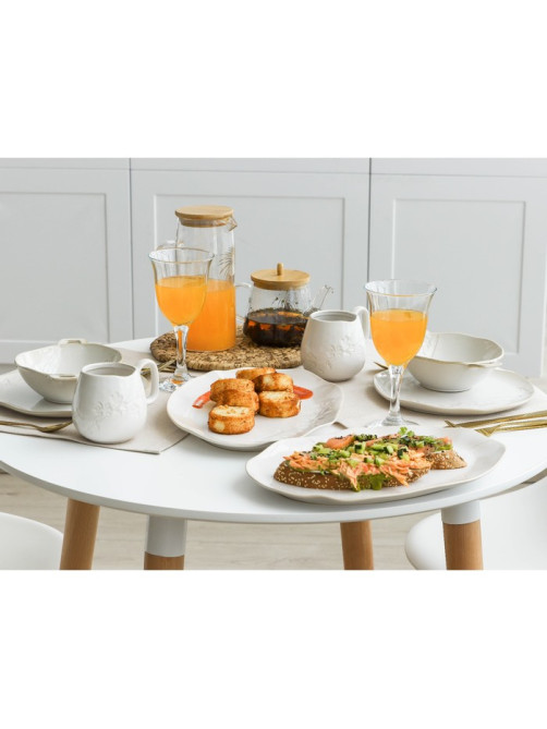 Тарелка плоская керамическая «Керамик», d=23 см, ручная работа