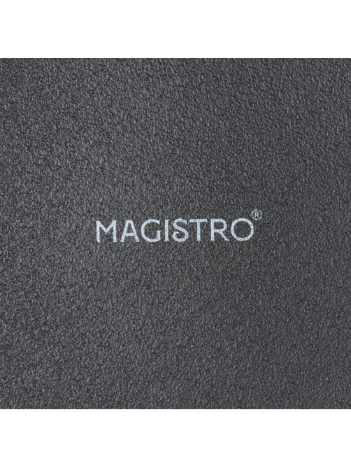 Набор тарелок фарфоровых десертных Magistro Lofty, 6 предметов: d=20 см, цвет чёрный