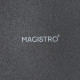 Набор тарелок фарфоровых десертных Magistro Lofty, 6 предметов: d=20 см, цвет чёрный