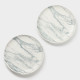 Тарелки Magistro Real Marble, d=21 см, набор 2 шт., фарфор, белые