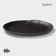Тарелка Magistro Black style, d=26 см, фарфор, чёрная