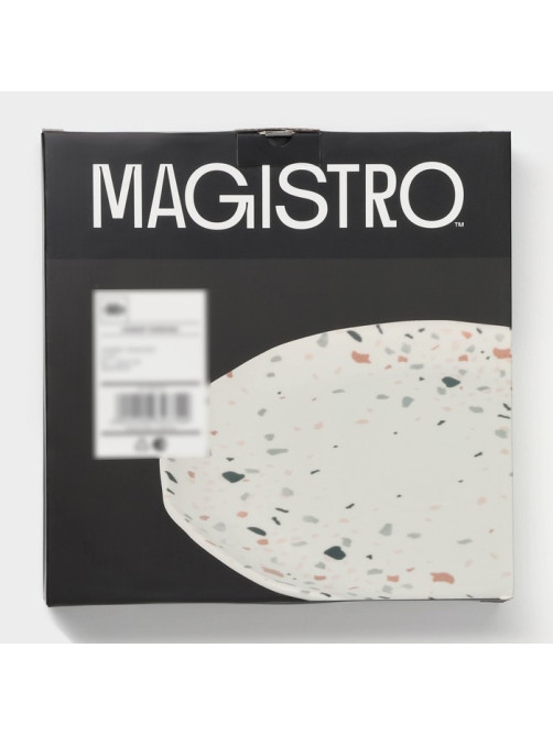 Тарелки Magistro Terazzo, d=27 см, набор 2 шт., фарфор, белые