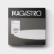 Тарелки Magistro Matt black, 950 мл, 23.5×4 см, набор 2 шт., фарфор, белые, чёрные