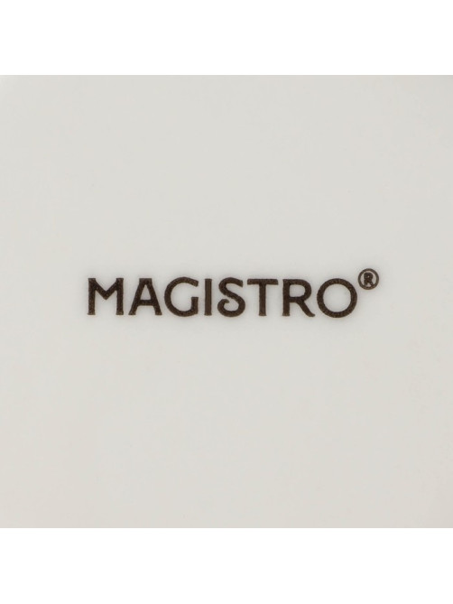 Тарелки глубокие Magistro Real Marble, 800 мл, 21×4.7 см, набор 2 шт., фарфор, белые