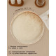 Тарелка с бортиком Magistro Organic brown, d=21.2 см, фарфор, бежевая