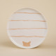 Тарелки SL Home «Гато», d=24 см, набор 2 шт., фарфор, белые