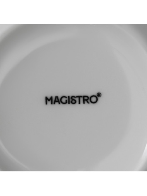 Тарелки глубокие Magistro Mien, 500 мл, d=14 см, набор 6 шт., фарфор, белые