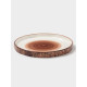 Тарелка Magistro Wood, d=20 см, фарфор, коричневая