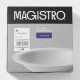 Тарелки Magistro Jarwah Lausanne, 550 мл, 21.3×4 см, глубокие, набор 2 шт., фарфор, серые