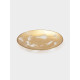 Тарелка Magistro Gold Dust, d=21 см, стекло, золотистая