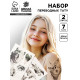 Переводные татуировки «Скульптура», временные, 2 листа, тату — 7 шт.
