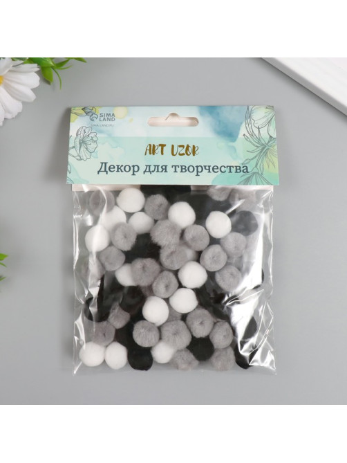 Декор для творчества «Бомбошки, классика», 70 шт., d=1.3 см