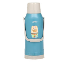 Термос 2 л, со стеклянной колбой, сохраняет тепло 12 ч, голубой