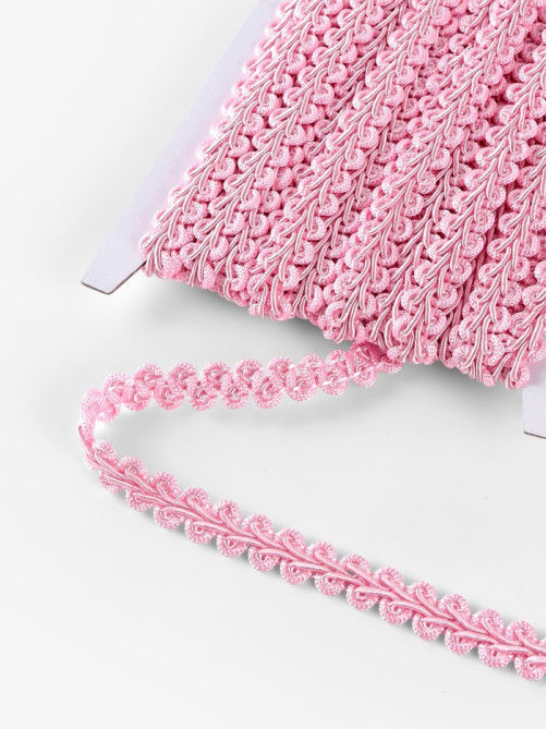 Тесьма декоративная «Шанель», 12 мм, 10±1 м, розовая